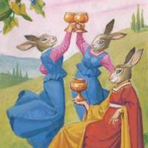 Royal Animals Tarot, deck and guidebook, Italian Renaissance, whimsical, animals - Picture 2 of 5